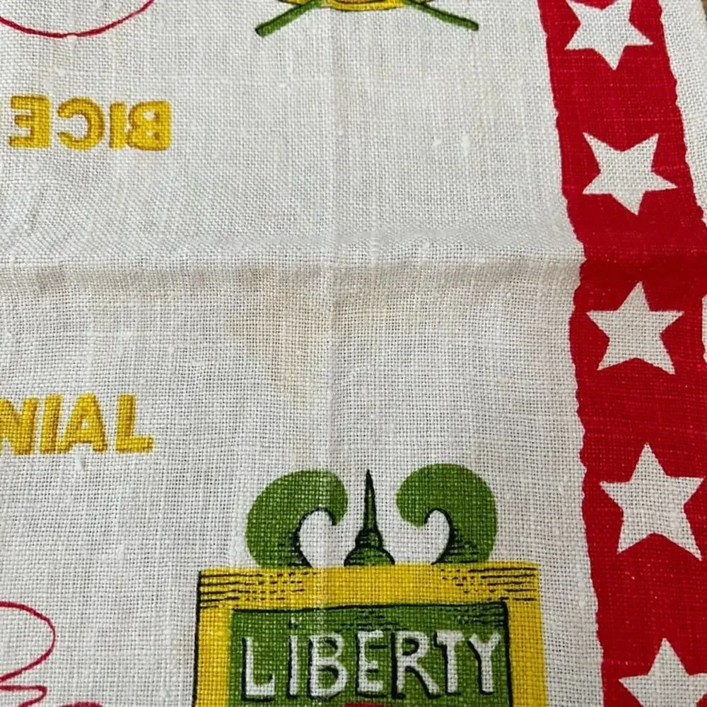 Vintage Bicentennial Linen Kitchen Towel 26